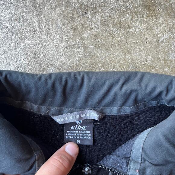 KUHL INTERCEPTR HYBRID FLEECE BLACK WOMENS MEDIUM NO ZIPPER PULLER - Picture 7 of 7